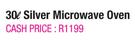 Samsung 30L Silver Microwave Oven
