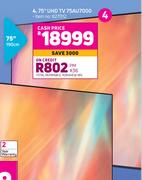 Samsung 75" UHD TV 75AU7000