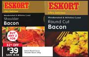 Eskort Round Cut Or Shoulder Bacon-2 x 200g