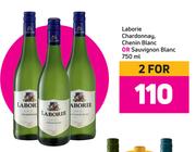 Laborie Chardonnay, Chenin Blanc Or Sauvignon Blanc-For 2 x 750ml 