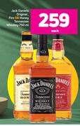 Jack Daniels Original, Fire Or Honey Tennessee Whiskey-750ml Each