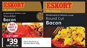 Eskort Round Cut Or Shoulder Bacon-2 x 200g
