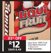 Liqui Fruit 100% Fruit Juice Blend Assorted-1Ltr Each