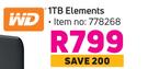 WD 1TB Elements