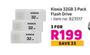 Kioxia 32GB 3 Pack Flash Drive-For 3
