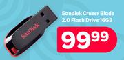 Sandisk Cruzer Blade 2.0 Flash Drive 16GB