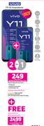 2 x Vivo Y11 4G Smartphone-On 1GB Red Top Core More Data + On Promo 65