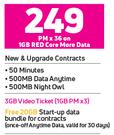 Vivo Y33s 4G Smartphone-On 1GB Red Core More Data