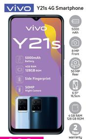 vivo y21s price at vodacom