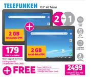 Telefunken 10.1" 4G Tablet-Each