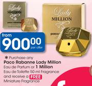Paco Rabanne Lady Million Eau De Parfum Or 1Million Eau De Toilette 50ml Fragrance-Per Offer
