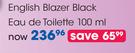 English Blazer Black Eau de Toilette-100ml Each