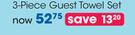 Clicks 3 Piece Guest Towel Set-Per Set