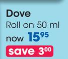 Dove Roll On-50ml Each