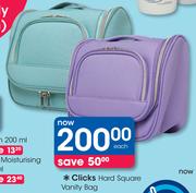 Clicks Hard Square Vanity Bag-Each