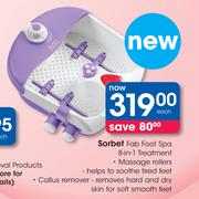 Sorbet Fab Foot Spa 8-In-1 Treatment-Each