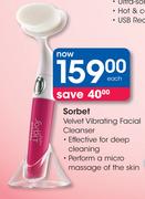 Sorbet Velvet Vibrating Facial Cleanser-Each
