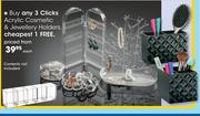 Clicks Acrylic Cosmetic & Jewellery Holders-Each