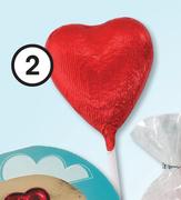 Clicks Choc Heart Lolly-150g