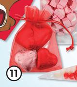 Clicks Milk Chocolate Hearts In Organza Bag-90g