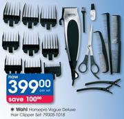 Wahl Homepro Vogue Deluxe Hair Clipper Set 79305-1018-Per Set
