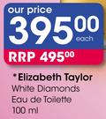 Elizabeth Taylor White Diamonds Eau De Toilette-100ml