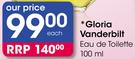 Gloria Vanderbilt Eau De Toilette-100ml