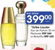 Estee Lauder Eau De Parfum 30ml Pleasures Or Beautiful-Each