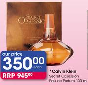 Calvin Klein Secret Obsession Eau De Parfum-100ml