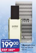 Quorum Silver Eau De Toilette-100ml Each
