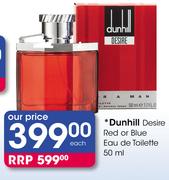 Dunhill Desire Red Or Blue Eau De Toilette-50ml Each