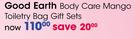 Good Earth Body Care Mango Toiletry Bag Gift Sets-Per Set