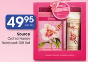 Source Orchid Handy Notebook Gift Set-Per Set