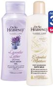 Oh So Heavenly Body Wash 720ml Or Foam Bath 750ml Each
