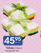 Clicks 5-Piece Facecloth Set-Per Set