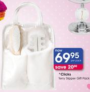 Clicks Terry Slipper Gift Pack-Per Pack