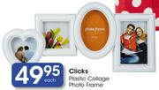 Clicks Plastic Collage Photo Frame-Each