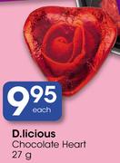 D.Licious Chocolate Heart-27g