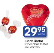 Lindt Lindor Chocolate Truffles In Heart Tin-Per Tin
