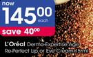 L'Oreal Dermo-Expertise Age Re-Perfect Lip Or Eye Cream-15Ml Each
