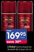 L'Oreal Dermo-Expertise Revitalift BB Cream-50Ml Each