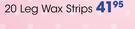 Clicks 20 Leg Wax Strips