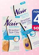 Bair Brazilian Spa Clay 20 Body Wax Strips Or Shower Power Cream-200ml