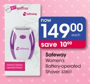 Safeway Women's Battery-Operated Shaver-S3801