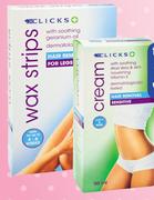 Clicks 20 Leg Wax Strips