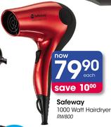 Safeway 1000W Hairdryer RW800
