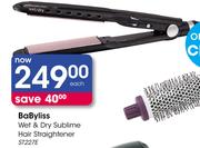 BaByliss Wet & Dry Sublime Hair Straightener ST227E