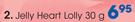 Clicks Jelly Heart Lolly-30g
