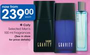 Coty Selected Men's Fragrances-100ml Each