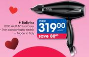 Babyliss 2000 Watt AC Hairdryer